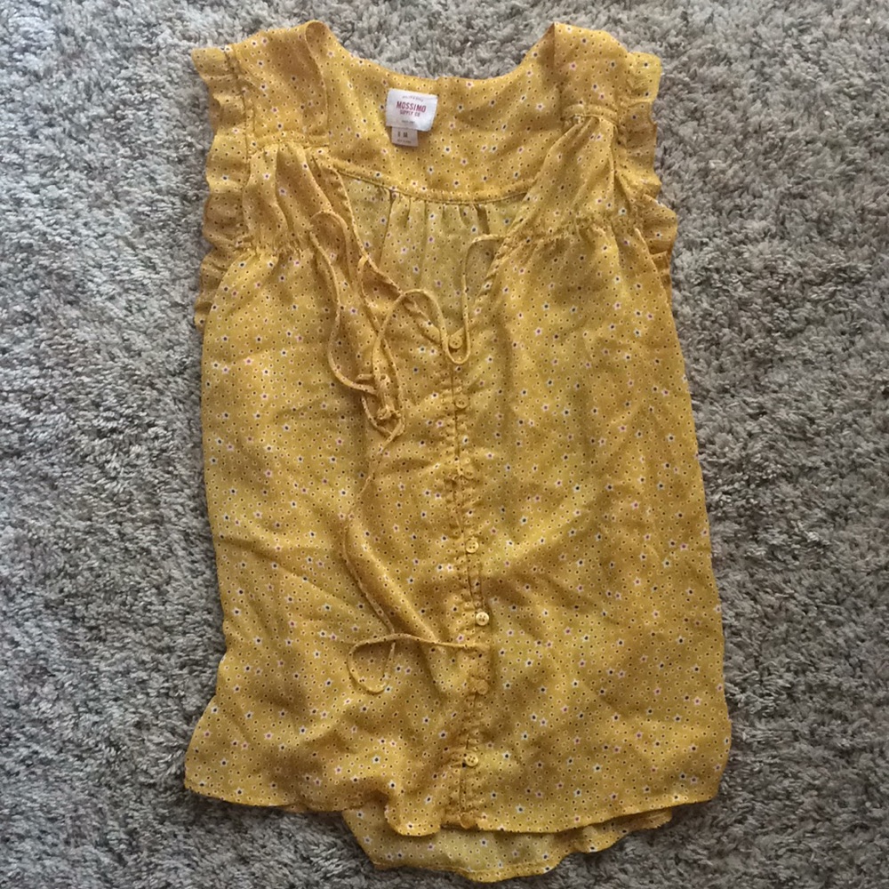 Deep yellow, print tank top